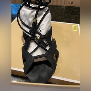 Michael Kors black suede sandal